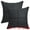 Black, variant on Unique Bargains Set of 2 Square Throw Pillow Covers Decorative Cases Coffee
