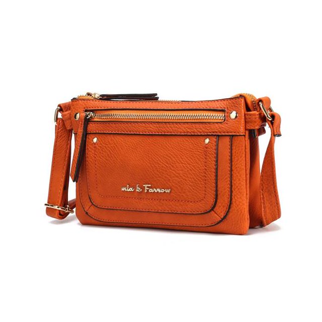 MKF Collection by Mia K. MKF-X343OR Elaina Crossbody Bag - Orange