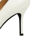 thumbnail image 4 of Women's Pumps Stiletto Pearl High Heel 7.5CM Patent Leather Wedding Evening Party Court Shoes, 4 of 5