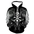 thumbnail image 2 of 2025 New Halloween Skull Men's Pullover 3D Printing Couple Sweater Loose Sports Hooded Halloween, 2 of 5
