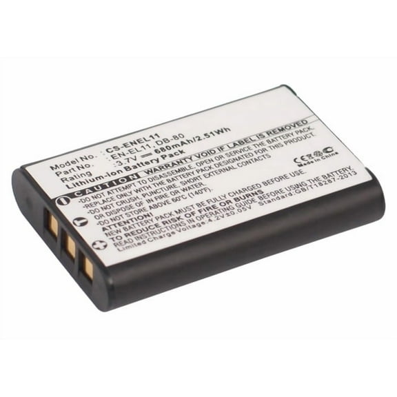 Replacement Battery for NIKON Coolpix S550,Coolpix S560,EN-EL11,3.7V/680mAh