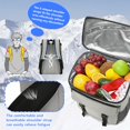 thumbnail image 4 of Mochila térmica Schwylth con aislamiento para 30 latas, color gris, 4 of 7