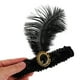 thumbnail image 3 of Diadema estilo años 20 estilo charlestón con plumas y lentejuelas, accesorio para el pelo del Gran Gatsby, accesorio para disfraz de los años 20, color negro, 3 of 8
