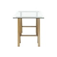 thumbnail image 6 of American Home Classic Brady Small Modern Metal and Glass Desk in Brushed Brass, 6 of 8