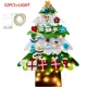 thumbnail image 3 of Árbol de Navidad de fieltro DIY Decoración navideña para el hogar Navidad Noel 2024 Adornos navideños de Año Nuevo Papá Noel Regalos de Navidad para niños, 3 of 5