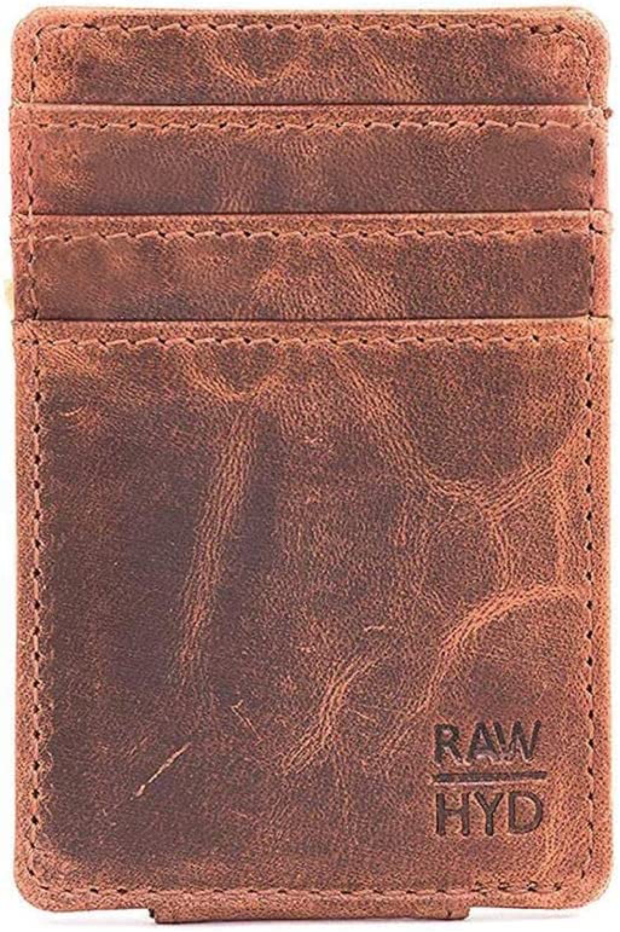 RAWHYD Leather Money Clip Wallets for Men, Perfect No Fold Mens Wallet