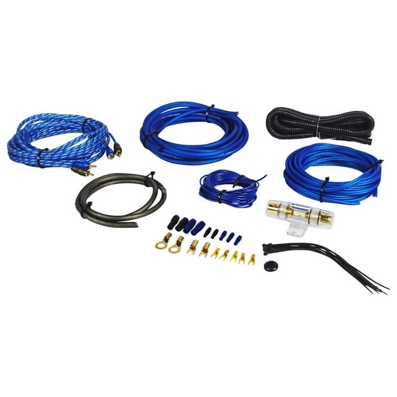Rockville RWK81 8 Gauge Complete Amp Installation Wire Kit with 100% Copper RCA