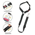 thumbnail image 5 of KBOOK Dog Seat Belt for Car Vehicle Adjustable Nylon Seatbelt Strap, Black, 5 of 6