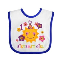 Inktastic Sun 1st Birthday Girls Baby Bib