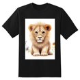 thumbnail image 2 of Plus Size Shirt for Women Black Tops for Women Short Sleeves Shirt for Women Lion T Shirt Crewneck Shirt for Women XL, 2 of 5