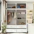 thumbnail image 4 of FUFU&GAGA Armoires Wardrobes Hanging Drawers Home Storage Cabinet Combo Dresser 93.9"x63", 4 of 5