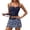 Dark Blue2, variant on Swimsuits for Women Tankini Swimsuits Fashion Tankini Swimsuit Strappy Bikini Top With Skirted Bottom Swimsuit Cover Up Beachwear Two Piece Outfit