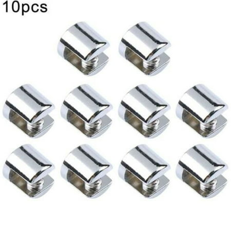 

Clips Glass Bracket Clamp Shelf Support Shelves Silver Zinc Alloy 6-8mm Clip