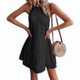 thumbnail image 3 of Swimsuit Cover Up for Women Crochet Hollow Out Summer Dresses for Women Black XL, 3 of 9