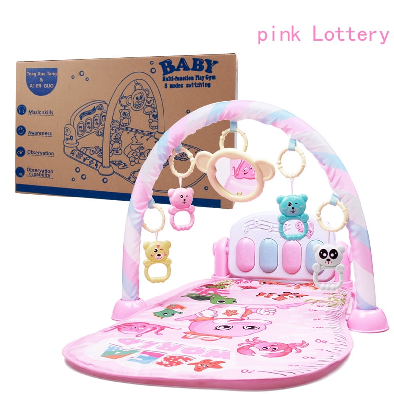 Baby Gym Play Mat Lay and Play Fitness Music And Light Fun Piano