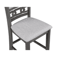 thumbnail image 2 of New Classic Furniture Gia Solid Wood Counter Chair in Gray (Set of 2), 2 of 6