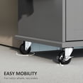thumbnail image 6 of HOMCOM Kitchen Island on Wheels, Kitchen Cart with Wheels, Gray, 6 of 8