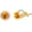 B2- Halo November Genuine Citrine, variant on 6mm Nature Genuine Peridot/Citrine/Topaz Stud Earrings in 14K Yellow Gold, Green/Yellow/Blue Gems Removable Diamond Jacket Stud Earring for Women, August/November/December Birthstone Jewelry