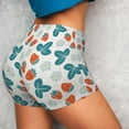 thumbnail image 3 of Picia Floral Strawberr Printed Workout Shorts for Women Seamless Scrunch Butt Lifting High Waisted Yoga Gym Booty Running Moisture-wicking Short Pants-, 3 of 9