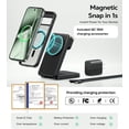 thumbnail image 6 of Foldable 3 in 1 Magnetic Charging Station for Google Pixel Watch 3/2 (Not for Watch 4/1), 15W Fast Wireless Charger Compatible with MagSafe Charger Stand for Pixel 10/10 Pro/XL/9/8/7/6 Pro & Buds, 6 of 8