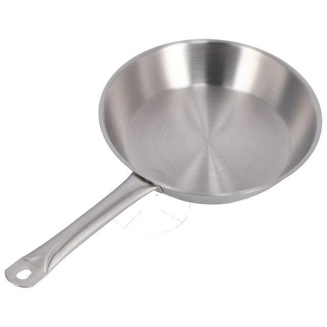 304 Stainless Steel Frying Pan, Oven Safe, Dishwasher Safe, Ergonomic Handle, Healthy Design, Wide Compatibility For Induction, Electric, And Gas Stoves