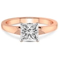 thumbnail image 3 of 5 Carat IGI Certified Princess Shape Lab Grown Diamond Engagement Ring | 14K Rose Gold | Arielle Solitaire Diamond Ring | FG-VS1-VS2 Quality Friendly Diamonds, 3 of 4