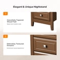 thumbnail image 4 of UBesGoo Upgraded White Nightstand with 3 Drawers, Modern Night Stands for Bedrooms with Metal Knobs, Wooden Bed Side Table/Night Stand for Small Spaces, College Dorm, Kids' Room, Living Room, 23.6in H, 4 of 9