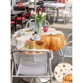thumbnail image 4 of Outdoor Tablecloth with Umbrella Hole and Zipper, Fall Round Table Cloth 54 Inch Waterproof Tablecloth, Orange Pumpkins Thanksgiving Maple Leaf Sunflower Plaid Picnic Table Cover for Patio Camping, 4 of 7