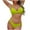 Yellow Swimsuits, variant on Halter Bikini Sets for Women 2-Piece Open Back Bathing Suit,Push Up Bra and Seamless Stretch Swimwear Bottom