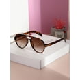 thumbnail image 1 of 1pair Women Tortoiseshell Aviator Frame Boho Fashion Glasses For Daily Life, 1 of 5