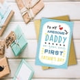 thumbnail image 3 of First Fathers Day Card, Happy Fathers Day for New Dad, 1st Fathers Day Gift from Baby Girl Boy, 3 of 6