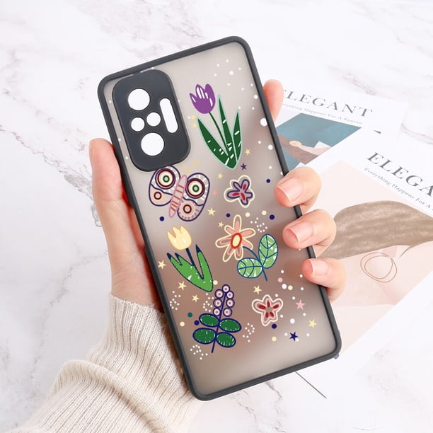 Funda dura mate para Xiaomi Redmi Note 10 Pro, 9 Pro, 9s, 10s, Mi 11 Lite, 11T, Note 10 Lite Fivean unisex