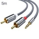 thumbnail image 4 of Bearachild RCA Cable de Audio Jack 3,5 a 2 RCA Cable 3,5mm Jack a 2RCA Splitter Cable para TV PC amplificadores DVD Cable de altavoz Juegos de teclado y mouse para computadora 5m, 4 of 6