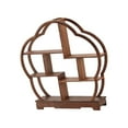 thumbnail image 1 of Estante de exhibición de madera, soporte de exhibición de madera chino, estante organizador de despensa, soporte de madera resistente para magdalenas,, 1 of 8