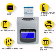CNMODLE LCD Display Employee Attendance Punch Time Clock Checking Machine Payroll Electronic Time Recorder US Plug