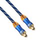 thumbnail image 2 of Emk Lsyj-a 1,5 m Od6.0mm cabeza de metal chapado en oro Toslink macho a macho cable de audio óptico digital Afortunado Sencillez, 2 of 3