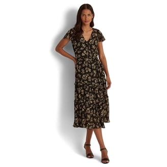 lauren ralph lauren floral jersey surplice dress Lauren Ralph Lauren Women's Floral Surplice Stretch Jersey Dress