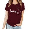 thumbnail image 4 of LSLJS T-shirt Imprimé Amour pour Femmes, Col Rond, Manches Courtes, Cadeaux pour Femmes, 4 of 4