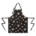 thumbnail image 2 of Pioneer Flower Floral Print Pattern Apron for Women and Men, Cotton Linen Waterproof with Pockets, Adjustable, 33x27 Inch for Kitchen, Gardening, BBQ, Salon, 2 of 6