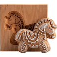 thumbnail image 1 of Molde para galletas, juego de cortadores de galletas RongSheng, molde de madera para galletas, pino de flores, molde de impresión tallado a mano con forma de animal, utilizado para bricolaje, muffins,, 1 of 5