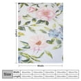 thumbnail image 4 of Creowell Flowers Print Throw Blanket Soft Plush Blanket for Bed Couch Car Kids Adults All Seasons 60x80in, 4 of 6