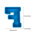 thumbnail image 2 of Christmas Gifts Clearance! SHENGXINY Silicone Baking Molds Clearance Alphabet Cake Baking Mould English Letter Silicone Mould 3D Alphabet Letter F, 2 of 2