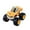 Yellow, variant on Plastic Truck Toy with Flame Print Large Wheels Durable Construction for Kids Indoor Outdoor Play Vehicle Model