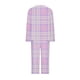 thumbnail image 5 of Puntoco Conjunto de capris de manga larga a cuadros con cuello redondo de dos piezas para mujer Puntoco Puntoco-790, 5 of 5