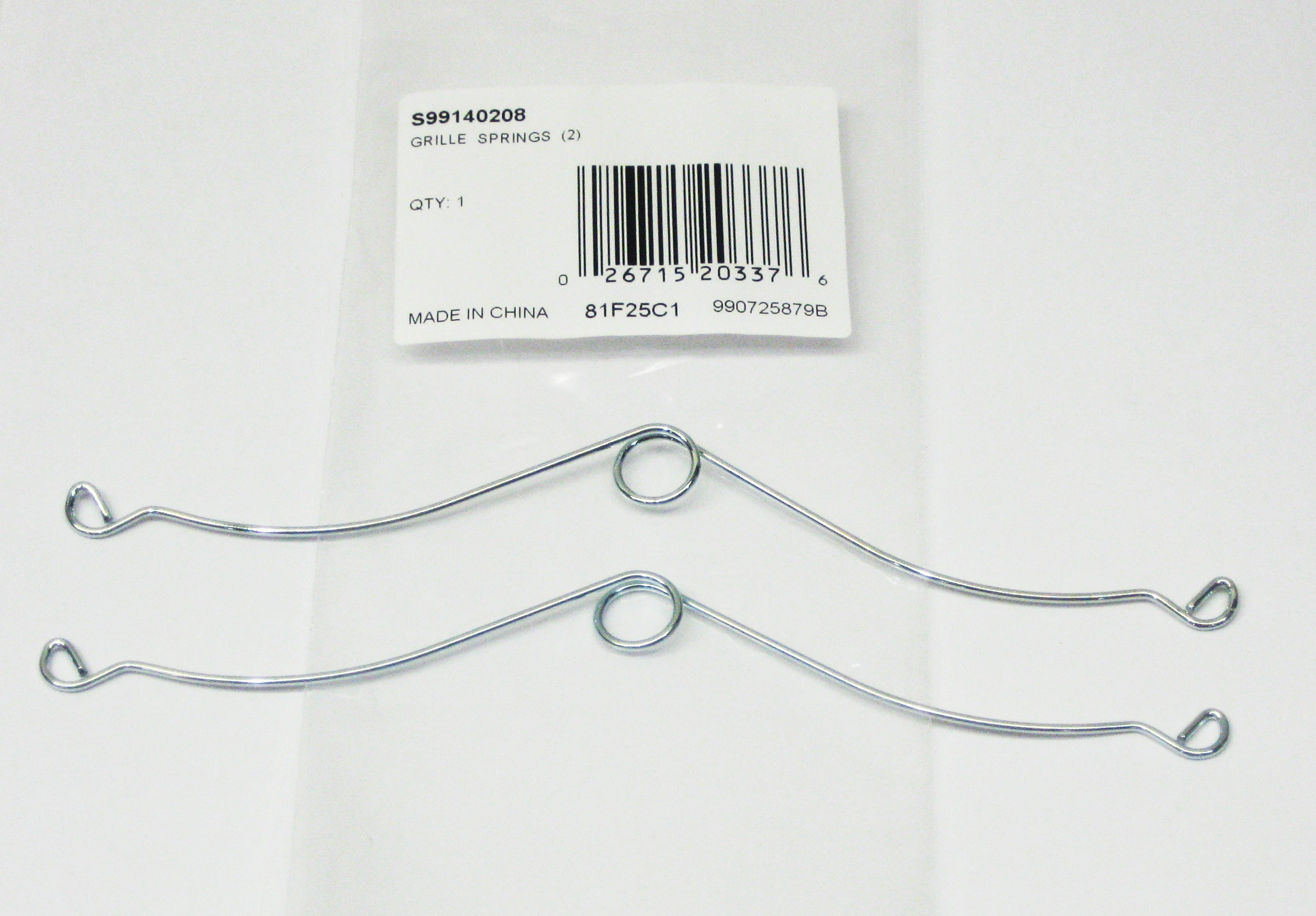 Broan Nutone S99140208 Grille Springs Clips Set of 2