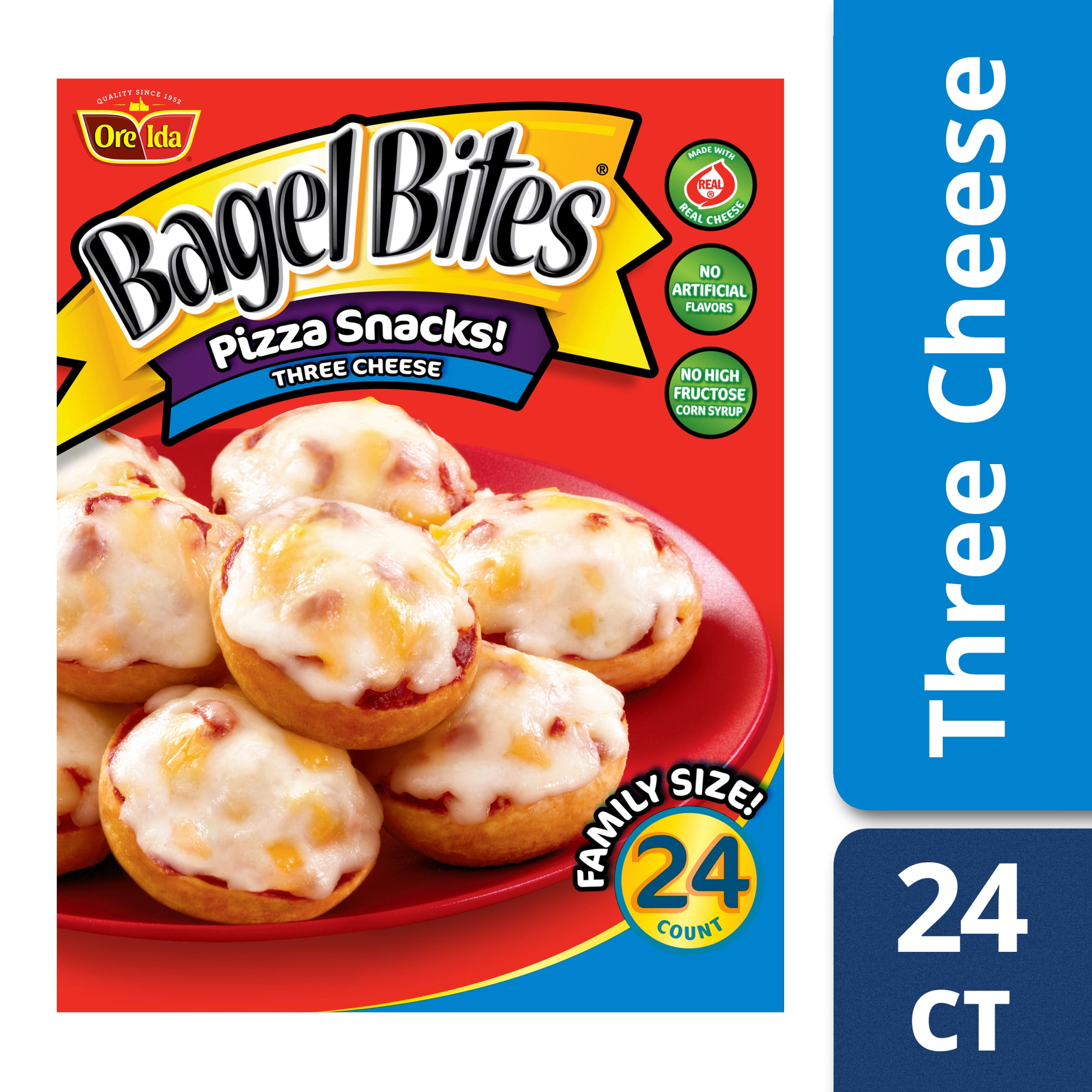Bagel Bites Three Cheese Pizza Snacks 24ct 18.6 oz