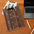 thumbnail image 5 of FORMRS A4 Clipboard Folder with Pen Holder Horizontal Foldable School Office Binder, Brown Tribal Pattern, 5 of 9