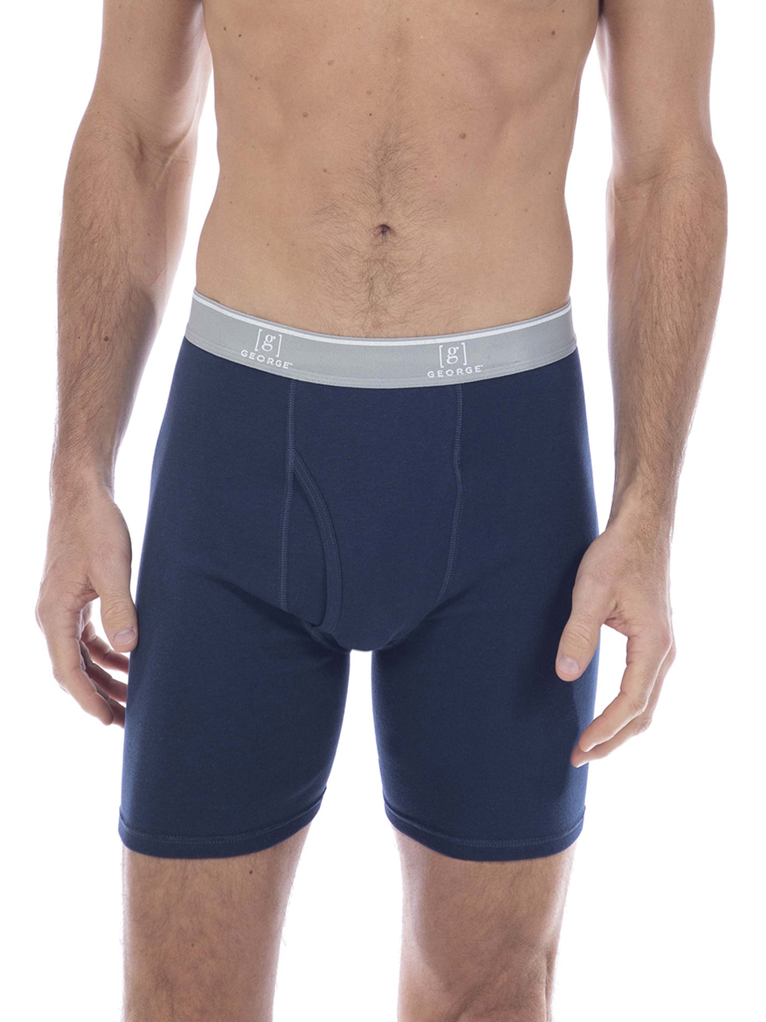 George Men's Regular Leg Boxer Briefs, 4-Pack, Sizes S- XL