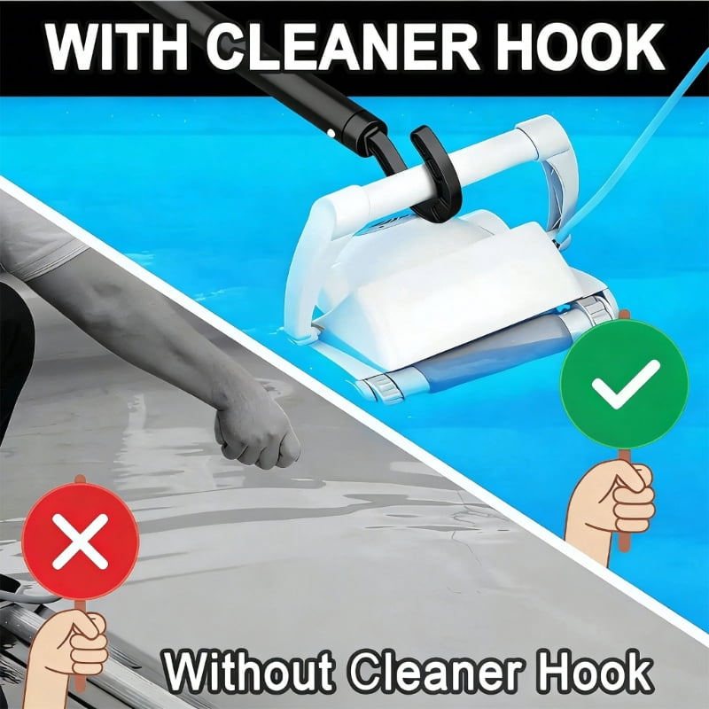 Zecic Multipurpose Pool Robot Hook Collection With Removable Handle And Brush