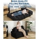 thumbnail image 4 of Folding convertible sofa cama con pillow y foldable mattress foam, ideal para para small living rooms (negra), 4 of 7